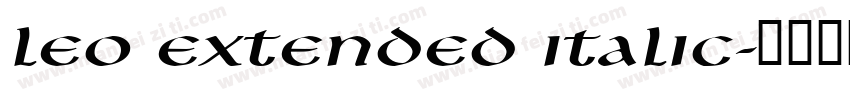 Leo Extended Italic字体转换
